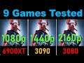 AMD vs Nvidia | 6900XT vs 3090 vs 3080 Testing Games with Ryzen 5900X in 1080p, 1440p, 4k