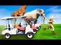 ANIMAL GOLF CART RACES - ZooKeeper Simulator Part 2 | Pungence