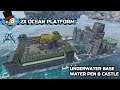 Ark: Genesis - Ocean Platform base - How to Build Tutorial - Water Pen (No Mods)