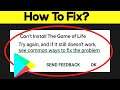 How To Fix Can't Install The Game of Life Error On Google Play Store in Android & Ios