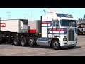 American Truck Simulator - Kenworth K100E Aerodyne Transporting a Log Loader