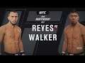 Dominick Reyes Vs. Johnny Walker : EA Sports UFC 4 Gameplay (EA Access 10 Hour Trial)