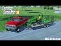 John Deere 1025R Brush Mowing | 1999 Ford F350 | Lawn Care | Farming Simulator 19