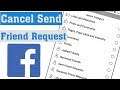 How to Cancel or Delete all Send Friend Request in Facebook Account || 2020 latest update