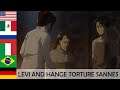"Levi And Hange Torture Sannes"  in 7 languages ● Attack On Titan