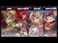 Super Smash Bros Ultimate Amiibo Fights – Request #14370 Link & Banjo vs Zelda & Diddy