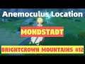 Anemoculus [#305] Location Mondstadt: Brightcrown Mountains #12 - Genshin Impact