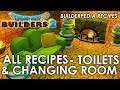 Dragon Quest Builders 2 - All Toilets and Changing Room Recipes (Builderpedia Recipe Guide)