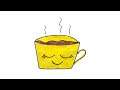 How to draw cute cup of coffee #draw #art