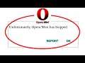 How to Fix Unfortunately "Opera Mini" App Has Stopped Problem Solved in Android & Ios