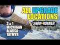 Snowrunner: All upgrade locations in all regions - Michigan, Alaska, Taymyr