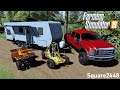 SUMMER CAMPING WITH NEW F350 CREW CAB & TOY HAULER | XBOX ONE | ROLEPLAY | FS19