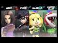 Super Smash Bros Ultimate Amiibo Fights   Request #6093 Hero vs Joker vs Isabelle vs Piranha Plant