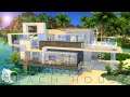 The Sims 4 Speed Build | 🌴 SUNNY PIER BEACH HOUSE 🌴 | NOCC