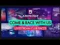 Asphalt 9| Hybrid Drive | Livestream | Come and race with us live #1 | Club Races | Multiplayer