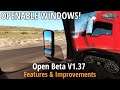 ATS v1.37 - Open Beta (Walking Camera, Openable Windows, New Sounds, New Trailer)