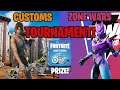 Fortnite | Hosting Customs And Zone Wars Tournament | Giving Away V Bucks