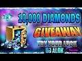 FREE FIRE LIVE II  10 DJ ALOK OR 10000 💎DIAMONDS💎GIVEAWAY FOR ALL #Diamonds #djAlok