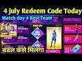 FREE FIRE REDEEM CODE || DAY 4 REDEMPTION CODE || FREE FIRE PRO LEAGUE DREAM TEAM DAY 4