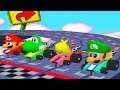 Mario Party 2 Minigame Battle - Mario vs Luigi vs Peach vs Yoshi