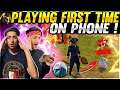 Playing 1st Time In Mobile📱Like A Pro 1 v 2 - Garena Free Fire