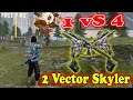 Test Skin "VECTOR SKYLER" Dame Khủng - Thử Thách Solo Squad Combo 2 Cây Vector | Free Fire