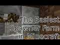 THE EASIEST SPAWNER FARM IN MINECRAFT TUTORIAL - Works for  Skeleton and Zombie Spawners