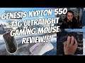 Genesis Krypton 550 Ultralight Gaming Mouse Review!!!