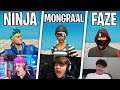 I 1v1'd Famous YouTuber's and Twitch Streamers... (Ninja, FaZe, Mongraal)