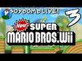 LET'S-A GO! New Super Mario Bros. Wii (Wii) - Part 3 | SoyBomb LIVE!
