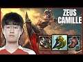 T1 ZEUS PLAYS CAMILLE VS TRYNDAMERE TOP - KR PATCH 11.18