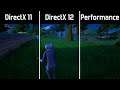 Fortnite - DirectX 11 vs DirectX 12 vs Performance Mode - FPS Test