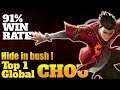 Top Global Chou 2021 | Gameplay Chou by Hide in bush ! - Mobile Legends