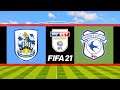 HUDDERSFIELD VS CARDIFF CITY | FIFA 21 | EFL CHAMPIONSHIP |- LIVE!