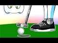 Mini Golf funny moments that end up with my ball in the hole - Golf it