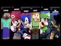 Super Smash Bros Ultimate Amiibo Fights – Steve & Co #347 Team battle stage morph
