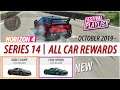 Series 14 Festival Playlist | ALL Car Rewards Forza Horizon 4 Update 14 New Cars | October 2019