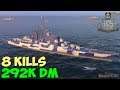 World of WarShips | Colbert | 8 KILLS | 292K Damage - Replay Gameplay 4K 60 fps