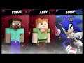 Super Smash Bros Ultimate Amiibo Fights – Steve & Co #293 Steve & Alex vs Sonic