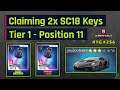 Asphalt 9 | Claiming 2x SC18 Keys - Tier 1 Position 11 Rewards | RTG #256