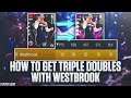 BEST METHOD TO GET TRIPLE DOUBLES WITH RUSSELL WESTBROOK IN UNDER 10 MINUTES! NBA 2K21 MYTEAM