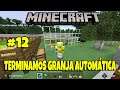 Minecraft #12 - Terminando Granja automática. ( Gameplay Español ) ( Xbox One X )