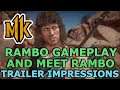 MK11 MEET RAMBO AND GAMEPLAY TRAILER THOUGHTS AND IMPRESSIONS - Mortal Kombat 11 Ultimate
