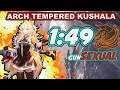 Monster Hunter World | Arch Tempered Kushala Daora in 1:49 (HBG-Speedrun)