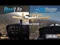 Student Pilot training flight in Diamond DA40 | MS Flight Simulator 2020 vs Real Life | Cockpit view