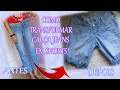 COMO FAZER SHORTS COM CALÇA JEANS - Tutorial Completo