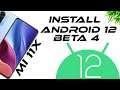 Install Android 12 Beta 4 piratex build on Mi11x, Poco F3, Redmi K40. Pixel 5 Port.