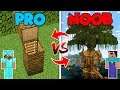 Minecraft NOOB vs. PRO : NOOB BUILDS TREE HOUSE in Minecraft (Compilation)