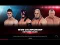 WWE 2K20 Brock Lesnar VS Reilly Flash,Quinn,El Mago Jr. Extreme Elimination Match WWE Title