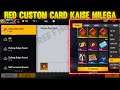 how to get red custom card in free fire | red custom card kaise milega | red custom free fire